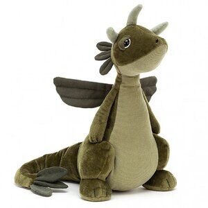 RARE Jellycat Olive Dragon BNWT